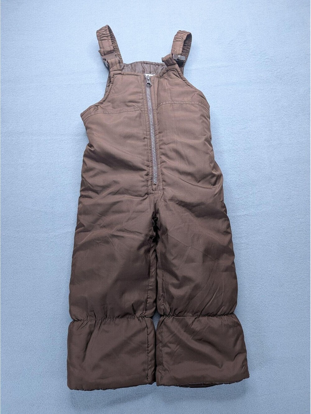 Carter's Ski Pants Boys 2T Toddler Brown Insulated Snow Bib Winter Salopettes